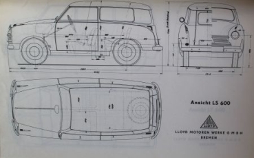 Lloyd Modelprogram 1958 Automobil-Presskit (8578)